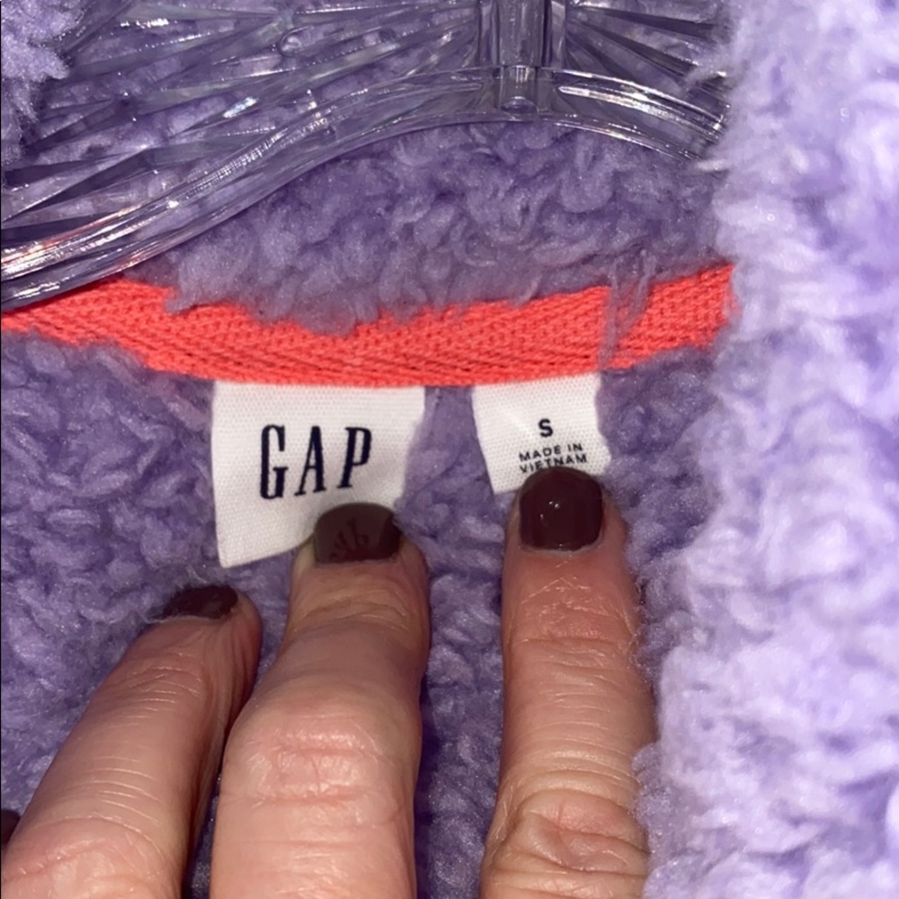 Gap Colorblock Sherpa Half Zip Pullover Nwot - image 3